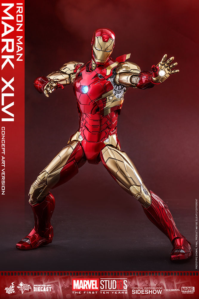 HOTTOYS - Iron Man Mark 46 (Concept Art Version) (Diecast)