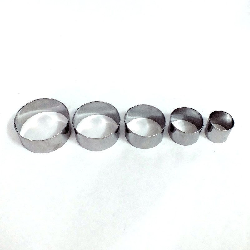 ที่กดคุ้กกี้สเตนเลส รูปกลม 1x5