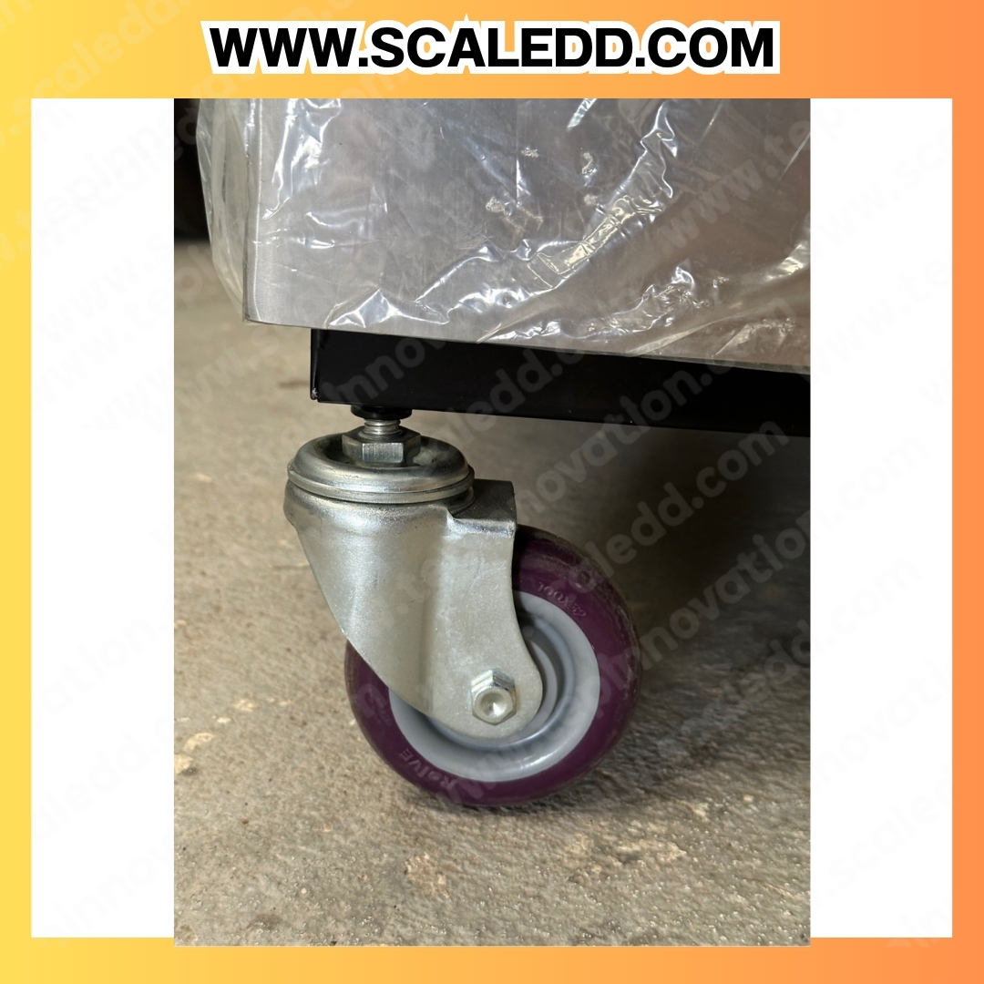 เครื่องชั่งน้ำหนักดิจิตอล(มีล้อเข็น) พิกัด100kg ความละเอียด 10g ยี่ห้อ TIGER รุ่น TI-01 ขนาดแท่นชั่ง 60*80cm (เครื่องชั่งผ่านตรวจรับรองจากสำนักชั่งตวงวัด)