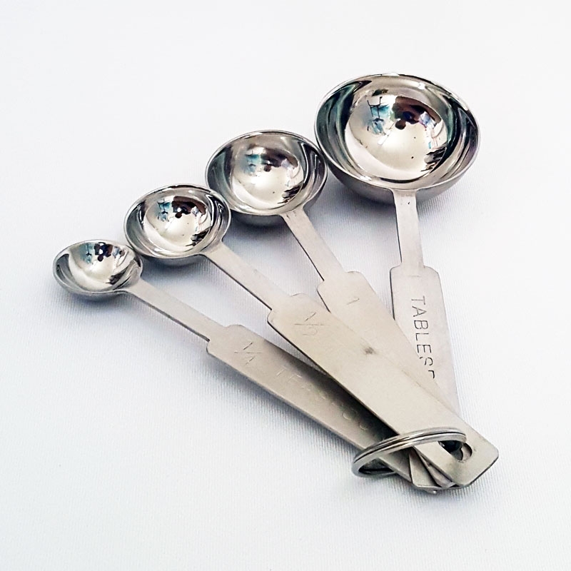 ช้อนตวงสเตนเลส ชุด อย่างดี 18-8