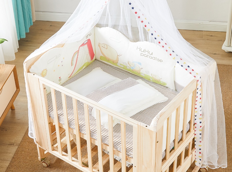 TB10106 (WC3) เตียงนอนไม้สำหรับเด็ก สามารถปรับเปลไกว ปรับเป็นเตียงเดี่ยวได้ใช้ยาวจนโต