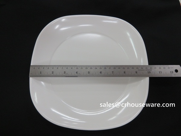 จานทรงสี่เหลี่ยมขอบมุมมน 10 นิ้ว 017-P2644-10