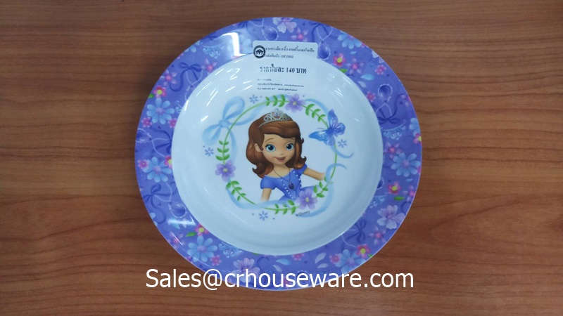 จานทรงลึก 8 นิ้ว ลายSofia