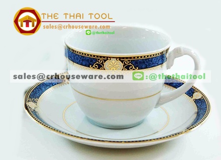 ชุดกาแฟต้อนรับแขกผู้ใหญ่: RPP2701 COFFEE. CUP SAUCER Code : RPP1010แก้วกาแฟจานเปลพอร์ซิเลนลายPrecious Blue,ชุดกาแฟวีไอพี,ชุดกาแฟรับแขกชุดน้ำเงินใหญ่