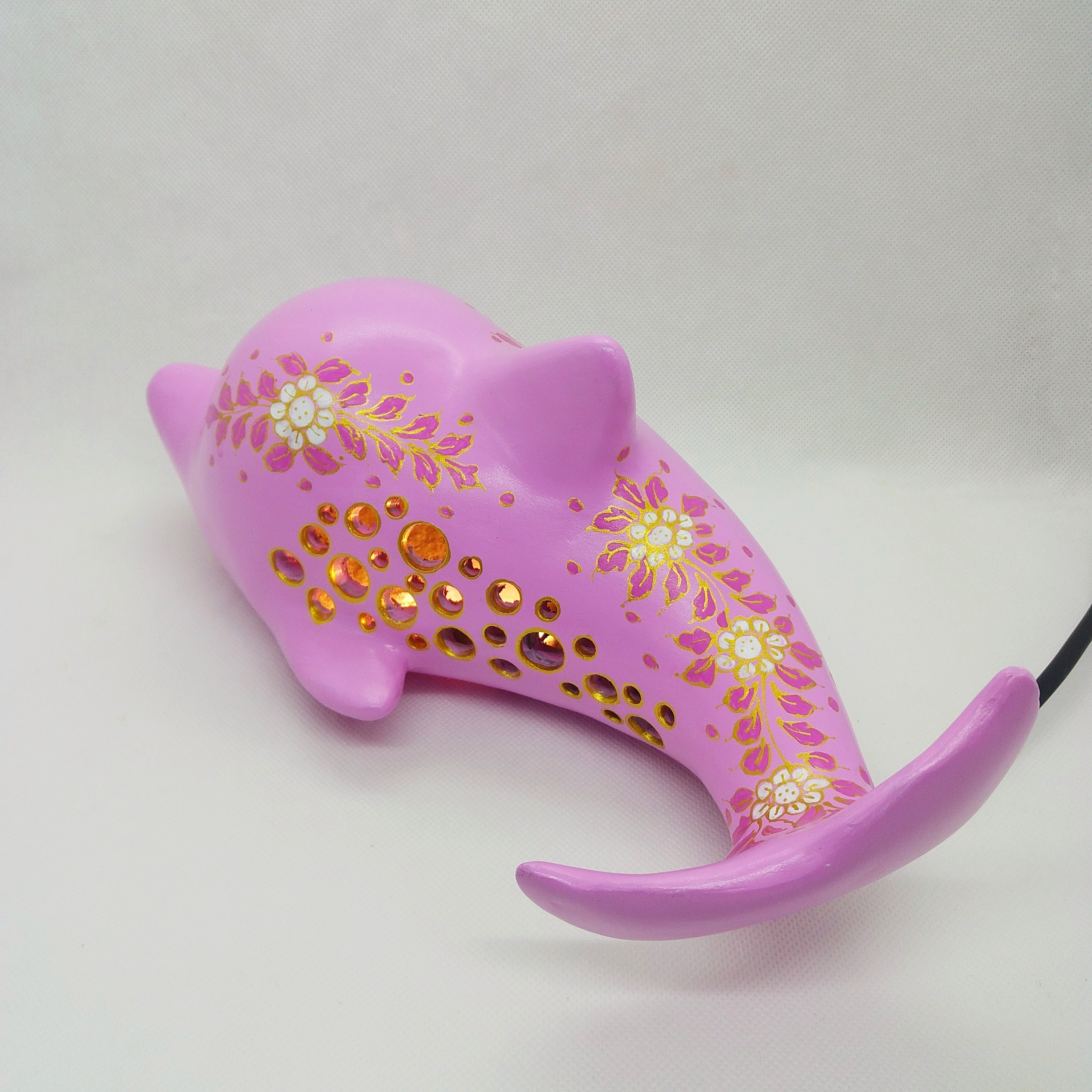 โคมไฟโลมาสีชมพู แบบไม่มีฐาน XL