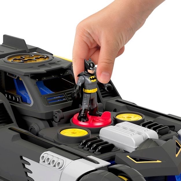รถแปลงร่างได้ Fisher-Price Imaginext DC Super Friends Batman and Transforming Batmobile RC Vehicle