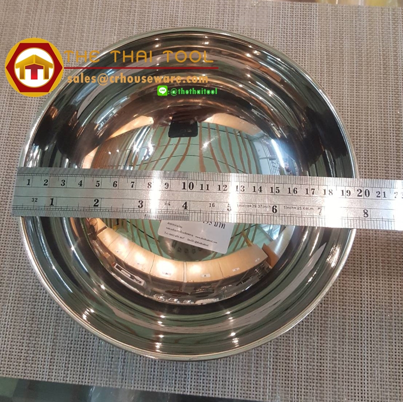 ชามสแตนเลส 2 ชั้น 20 ซม. 008-MP305,ชามเกาหลี2ชั้น 8 นิ้ว