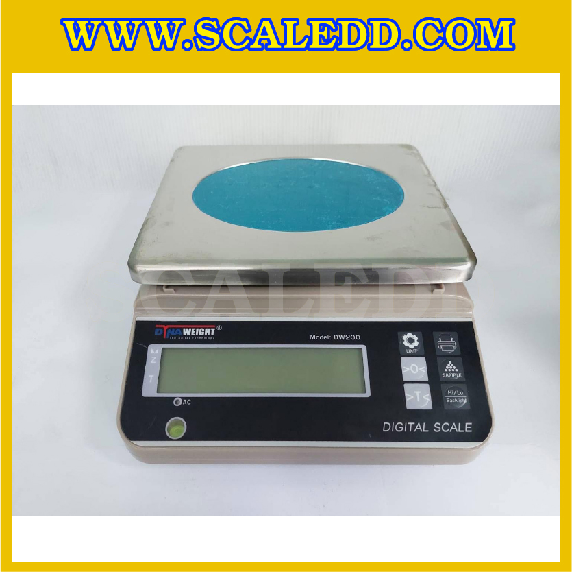 เครื่องชั่งนับจำนวน6kg เครื่องชั่งดิจิตอลจำนวนเฉพาะ พิกัดน้ำหนัก 6kg ค่าละเอียด 0.1g ยี่ห้อ Dynaweight รุ่น DW200 (เครื่องชั่งผ่านตรวจรับรองจากสำนักชั่งตวงวัด)