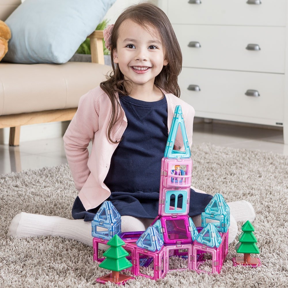 ตัวต่อแม่เหล็ก MAGFORMERS Princess Castle 78-Piece Magnetic Construction Set