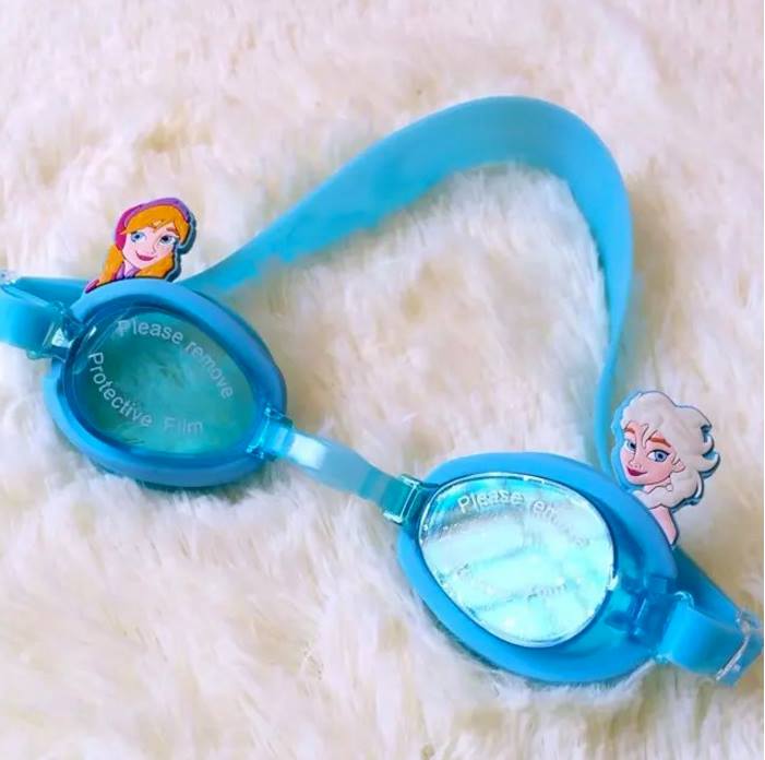 แว่นตาว่ายน้ำเด็ก ผู้หญิง หมวกว่ายน้ำสไปเดอรแมน