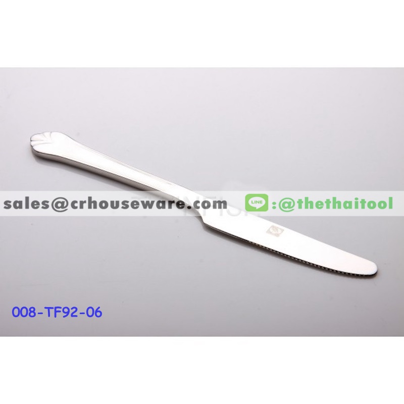มีดคาวสแตนเลส 92 ลายพนมมาลัย DINNER KNIFE 008-TF92-06