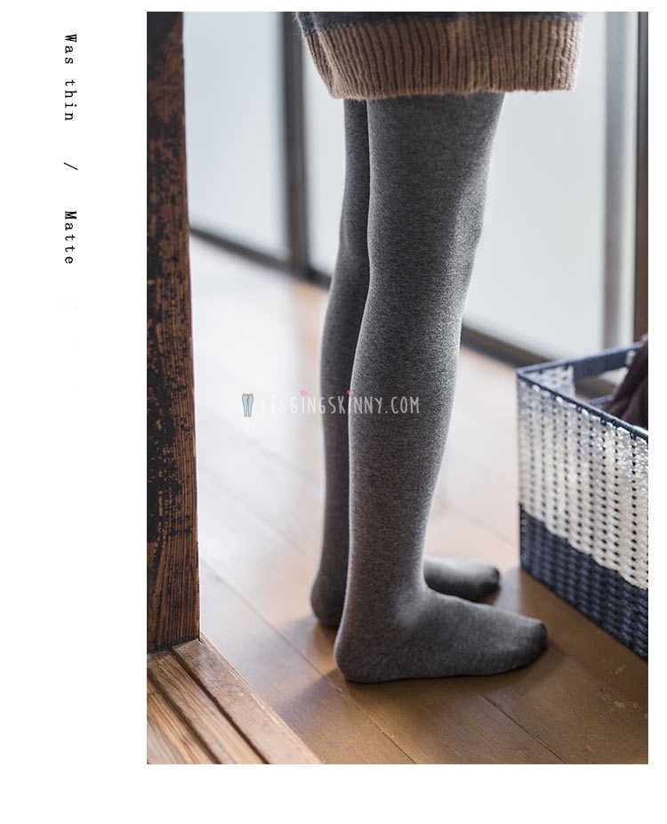 800D เลกกิ้งถุงน่องผ้าฝ้ายบุขนแกะกันหนาว มี 4 สี