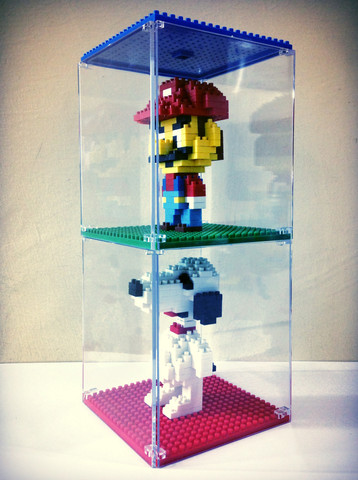 กล่องโชว์เลโก้จิ๋ว สีดำ(Display Case Black Color)