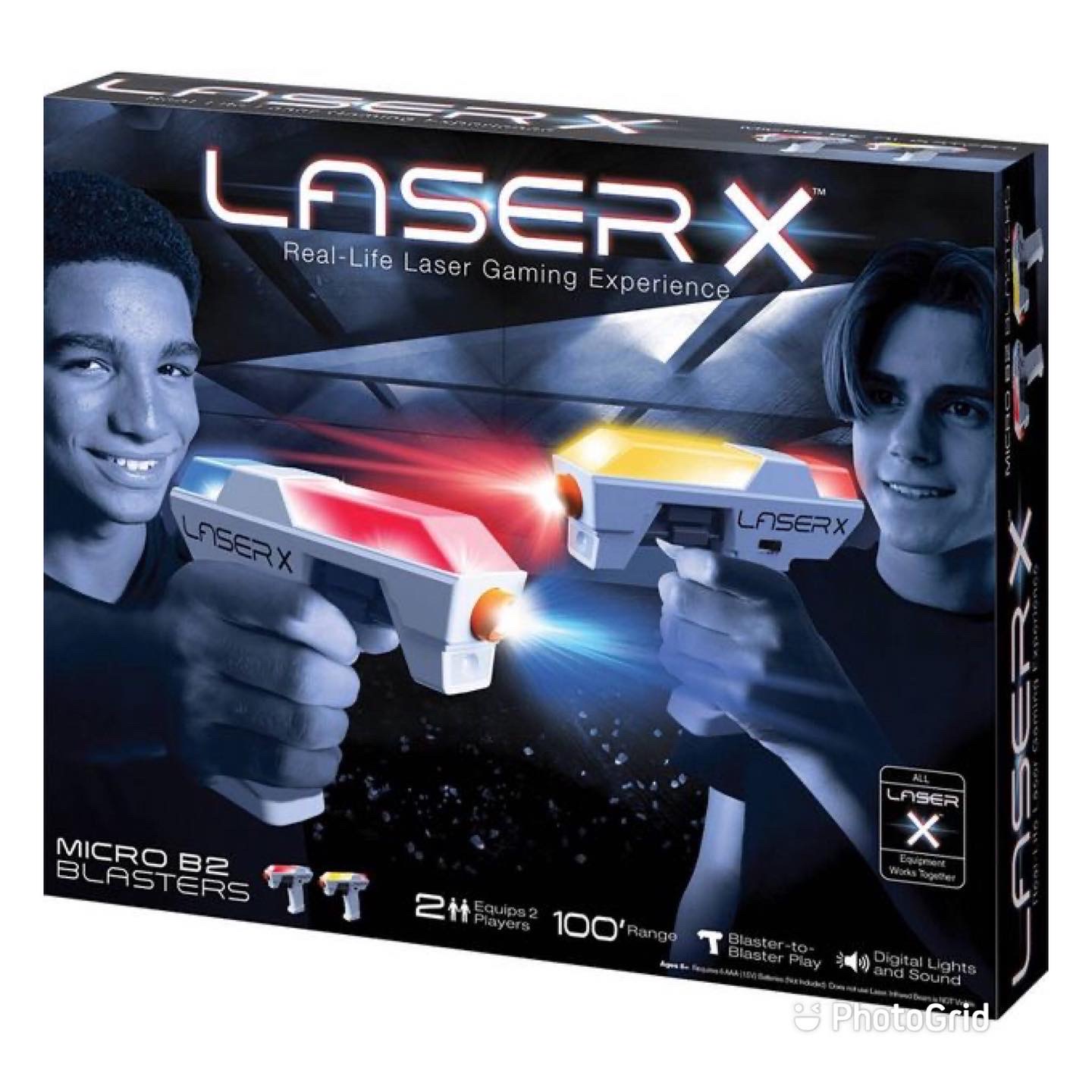ปืนเลเซอร์ Laser X Two Player Micro B2 Blaster Laser Tag Gaming Set