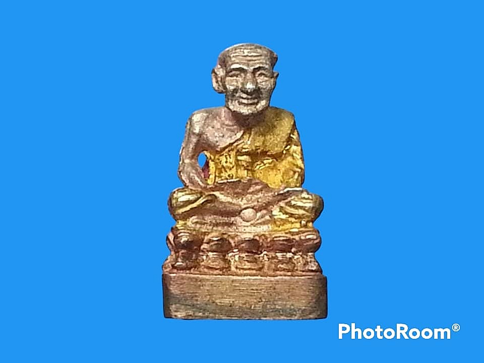 รูปเหมือนหลวงปู่ทวด พ่อท่านสังข์ วัดดอนตรอ จ.นครศรีธรรมราช รุ่นมงคลทักษิณ ปี 2540 เนื้อ 3k