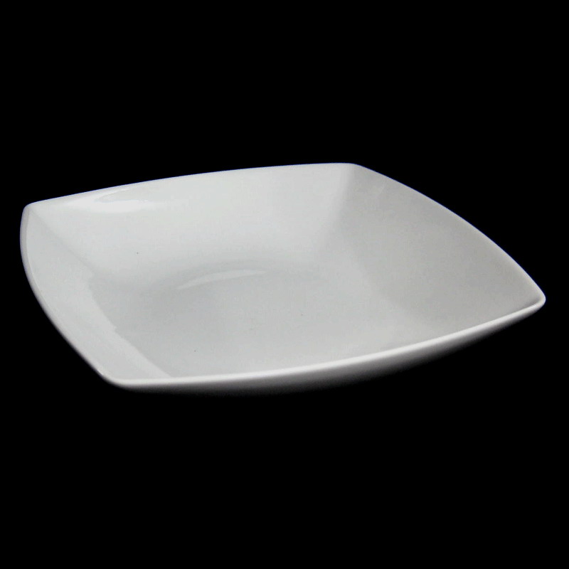 จานลึกสี่เหลี่ยมญี่ปุ่น 18 ซม. ( 7 นิ้ว ) # 4124 ยี่ห้อ Royal porcelain (รอยัล พอร์ซเลน )