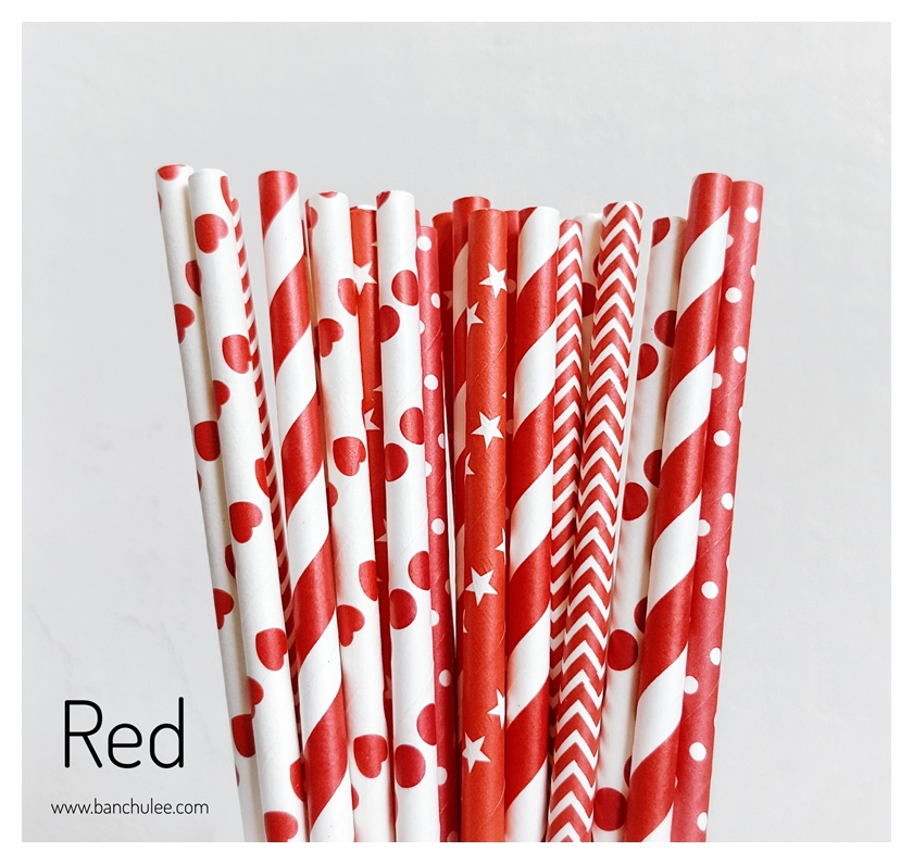 Collection Paper Straws หลอดกระดาษ ใช้สำหรับดื่มน้ำ