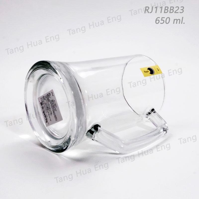 ( 6 ใบ ) แก้วเบียร์ Ripple Beer Mug 650 ml #RJ11BE23