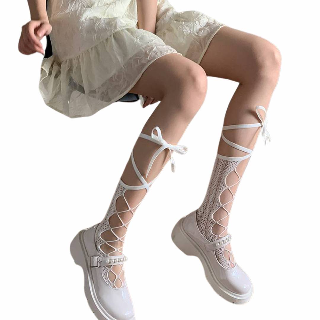 พร้อมส่ง ถุงเท้า ถุงน่อง ปลอกขา พร๊อพเสริมชุด