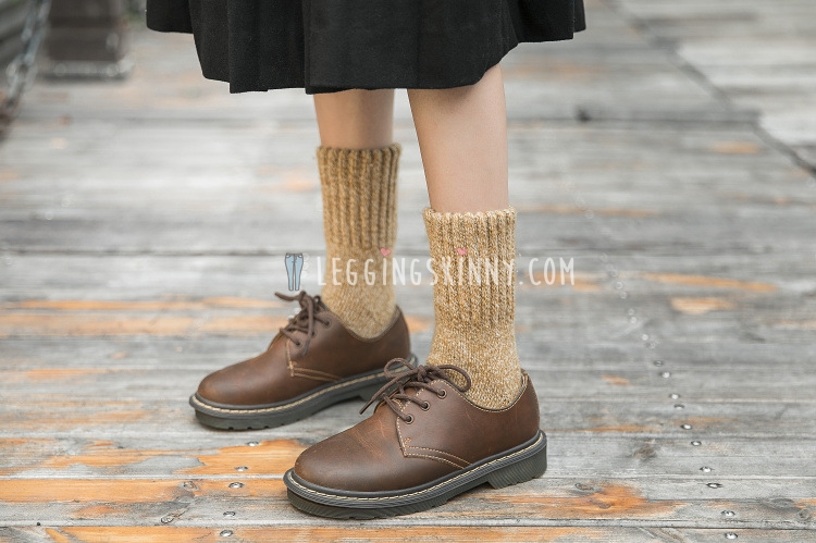 ถุงเท้าขนสัตว์หนาพิเศษ มี 10 สี VER.II