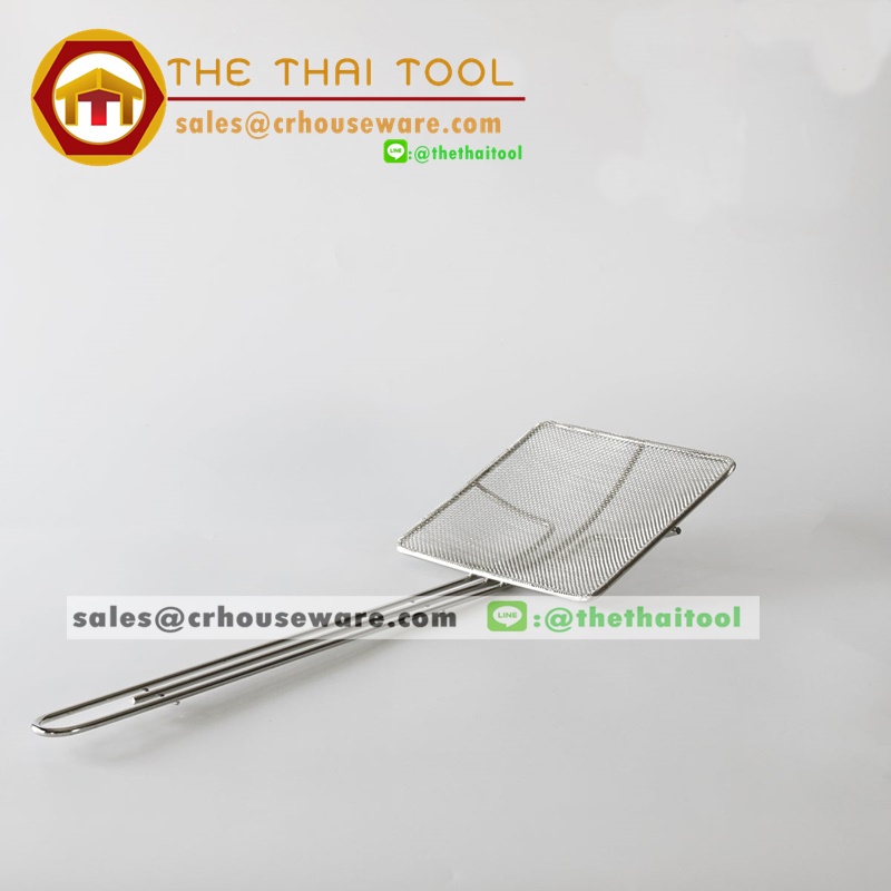 กระชอนสี่เหลี่ยมสแตนเลส FINE MESH SKIMMER 008-JP-2677