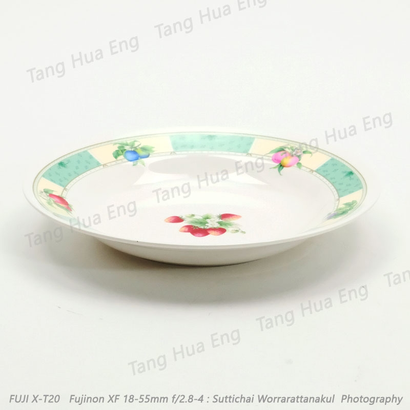 จานทรงลึก 8 นิ้ว #P907-8 ลายเบลล่า ตรายูนิก้า
