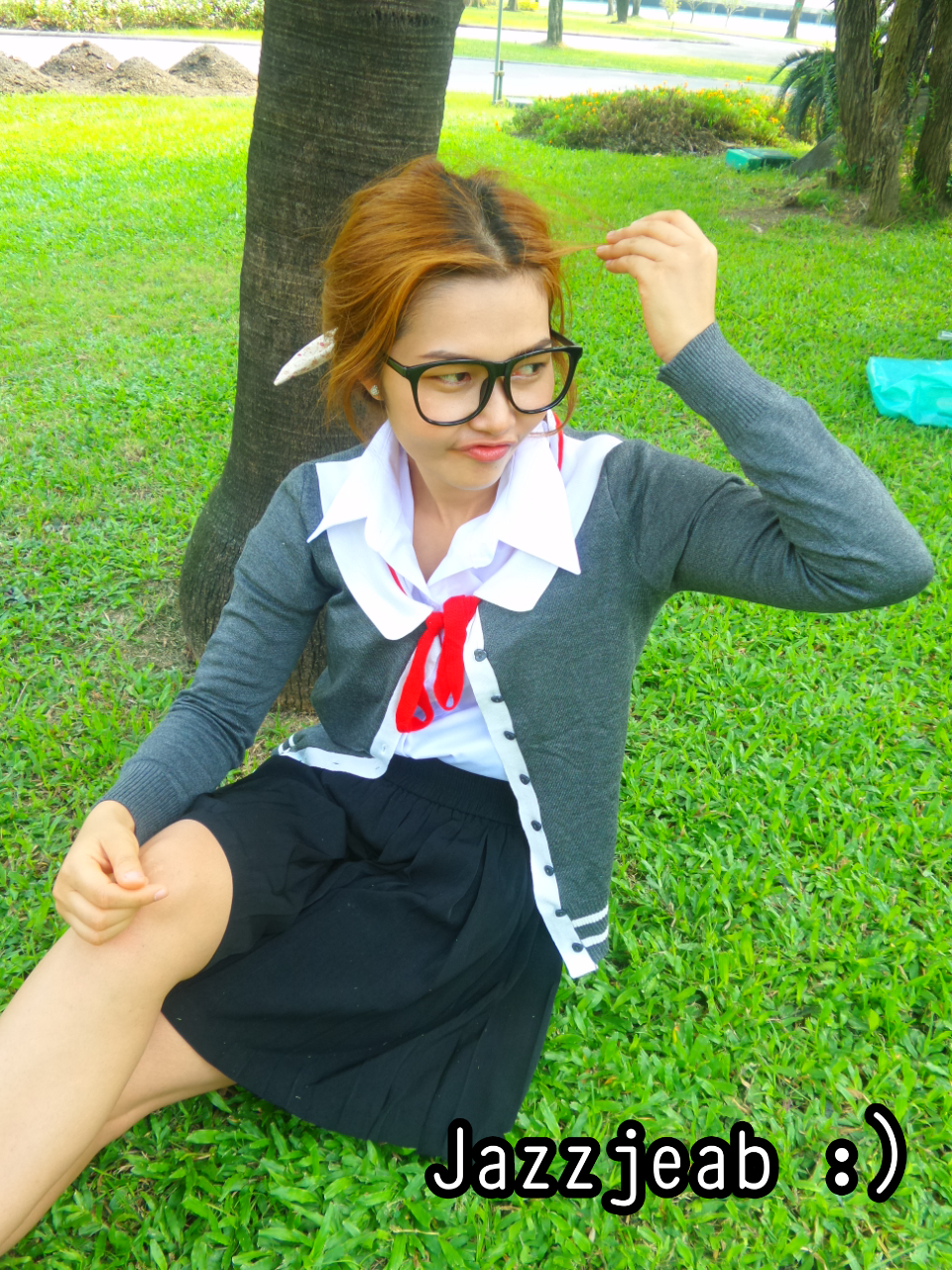 เสื้อคลุมคอโบว์ สีเทา