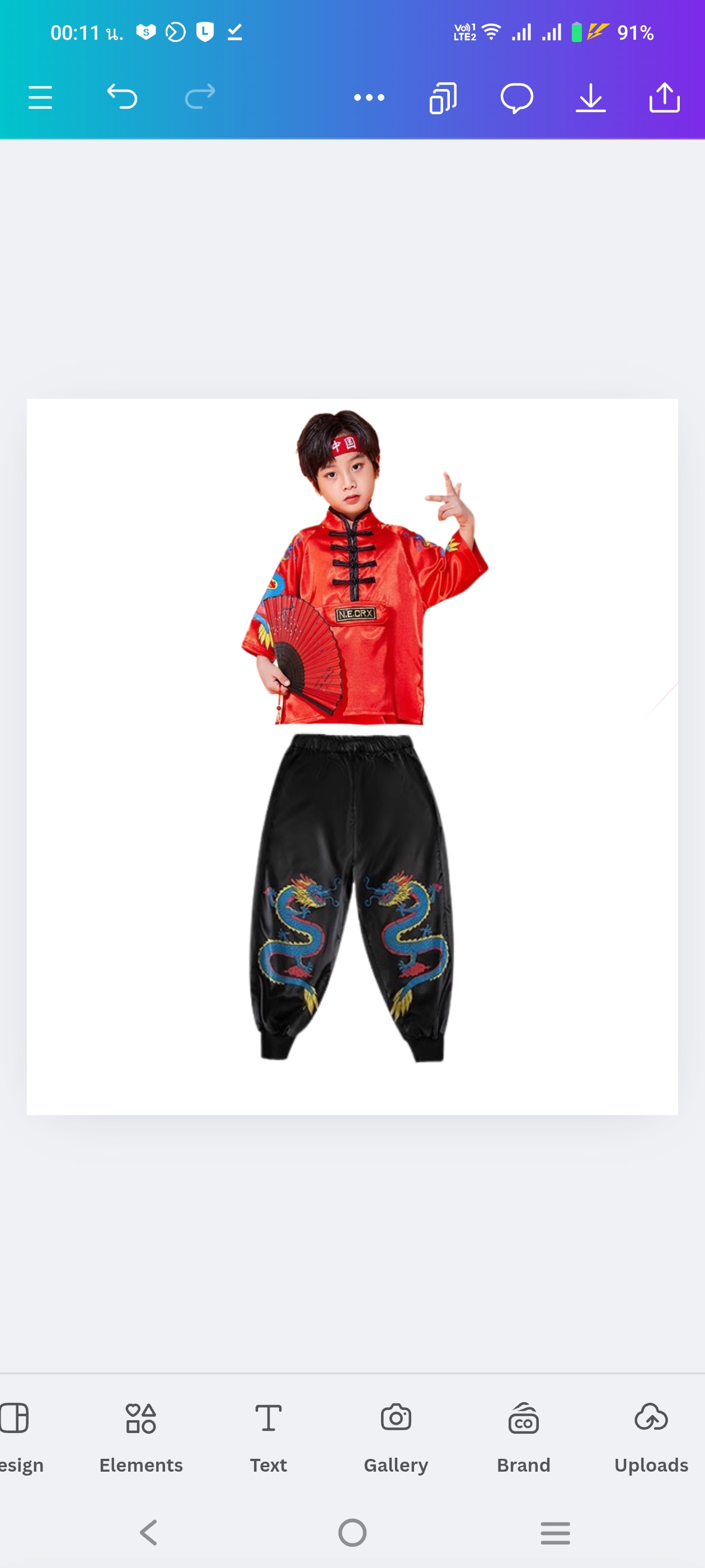 **พร้อมส่ง**ชุดจีน กี่เพ้า ชุดเซ็ตตรุษจีนสีแดง ลายมังกร