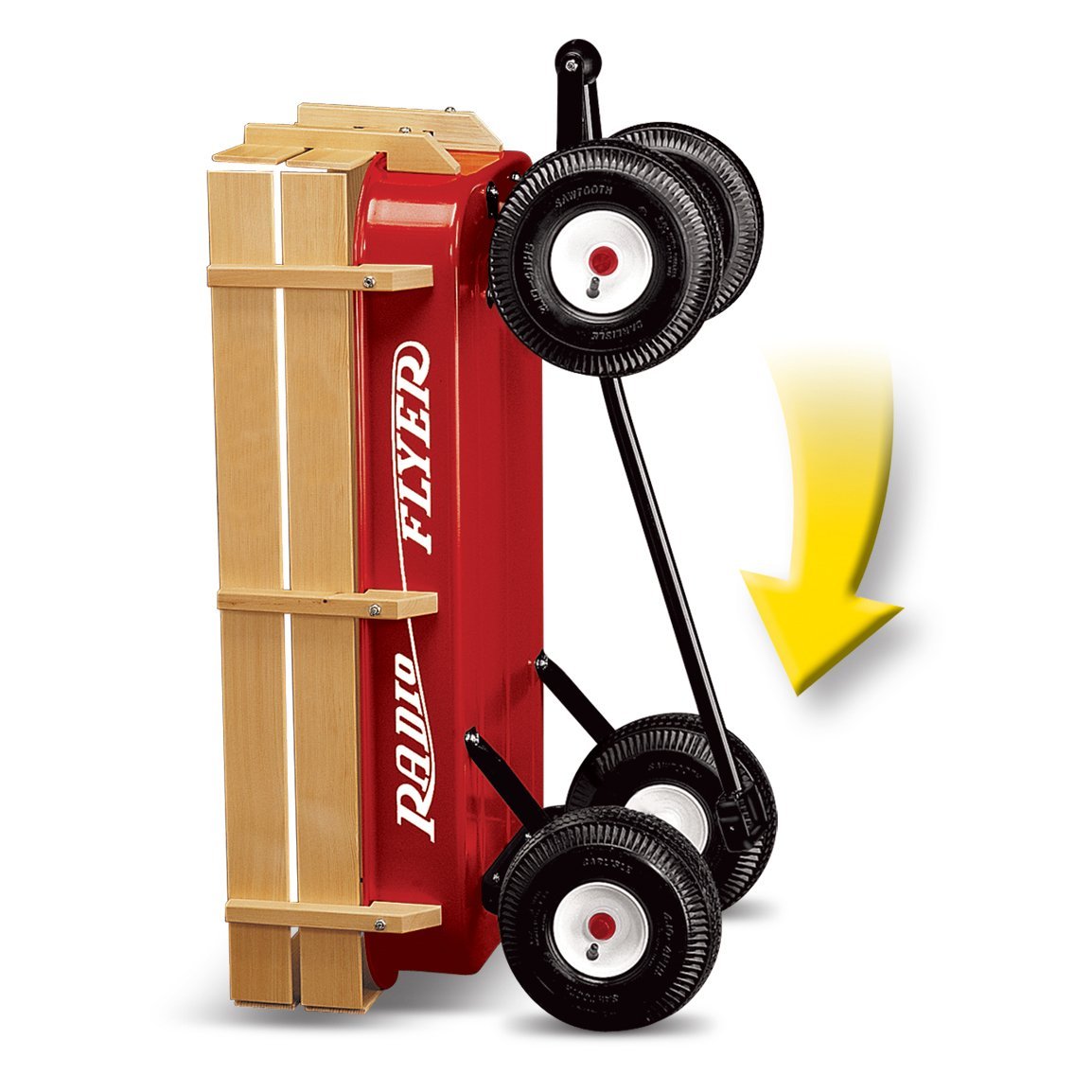 รถเข็นวาก้อน Radio Flyer All-Terrain Steel and Wood Wagon