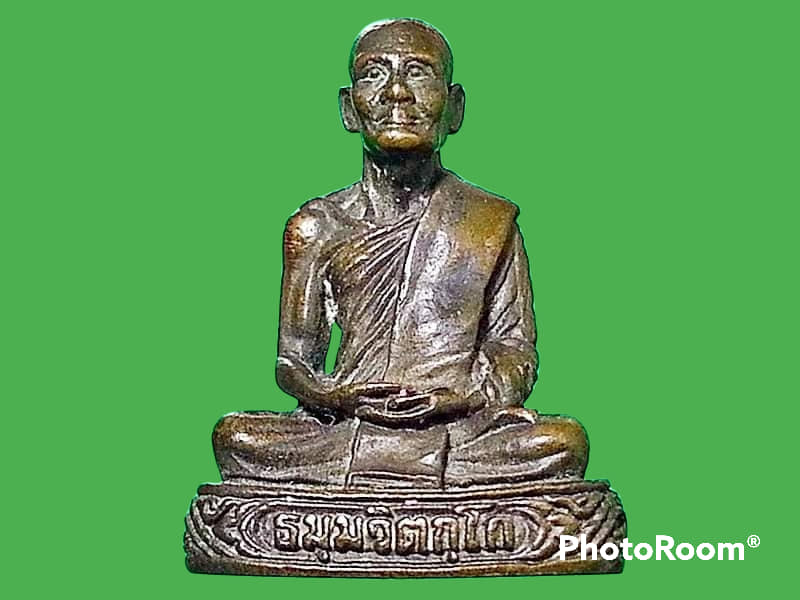 รูปเหมือนหล่อ เจ้าคุณนรรัตน์ราชมานิต (ตรึก จินตยานนท์) วัดเทพศิรินทราวาส ก้นดอกจันทร์ อุดผงว่าน