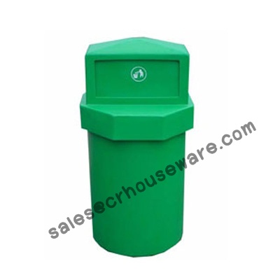 ถังขยะเนื้อโพลีเอทธิลีน ความจุ 75 ลิตร-หัวเพชร 001-TC75 Trash polyethylene Diamond Brand. 75 liter. 001-TC75