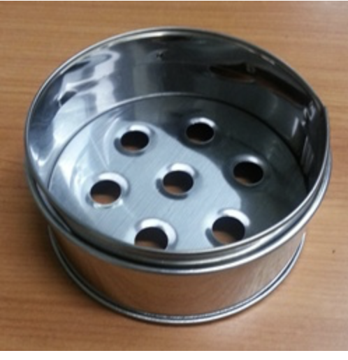 เข่งติ่มซำสเตนเลส (รุ่นผลิตในประเทศ)ไซส์ 5 นิ้ว ,Dim_Sum_bamboo_basket Dim:5" (made in Thailand)
