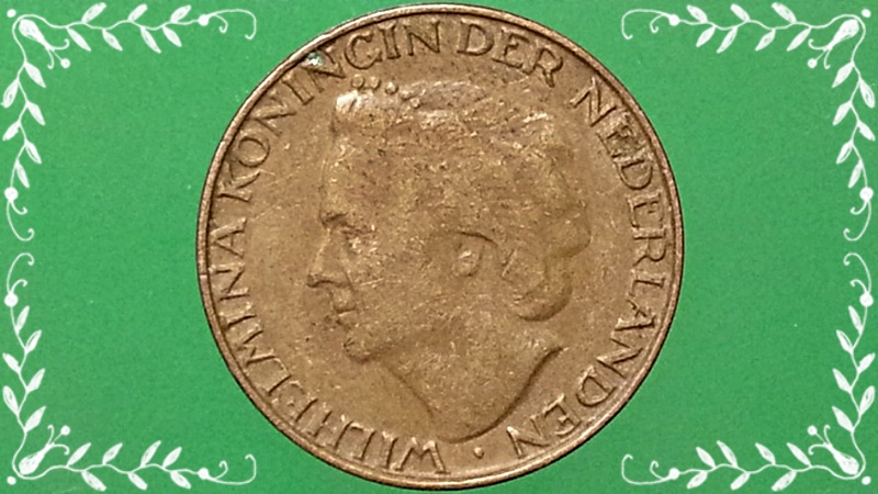 เหรียญ เงินตรา ประเทศ เนเธอร์แลนด์ CENT 1948