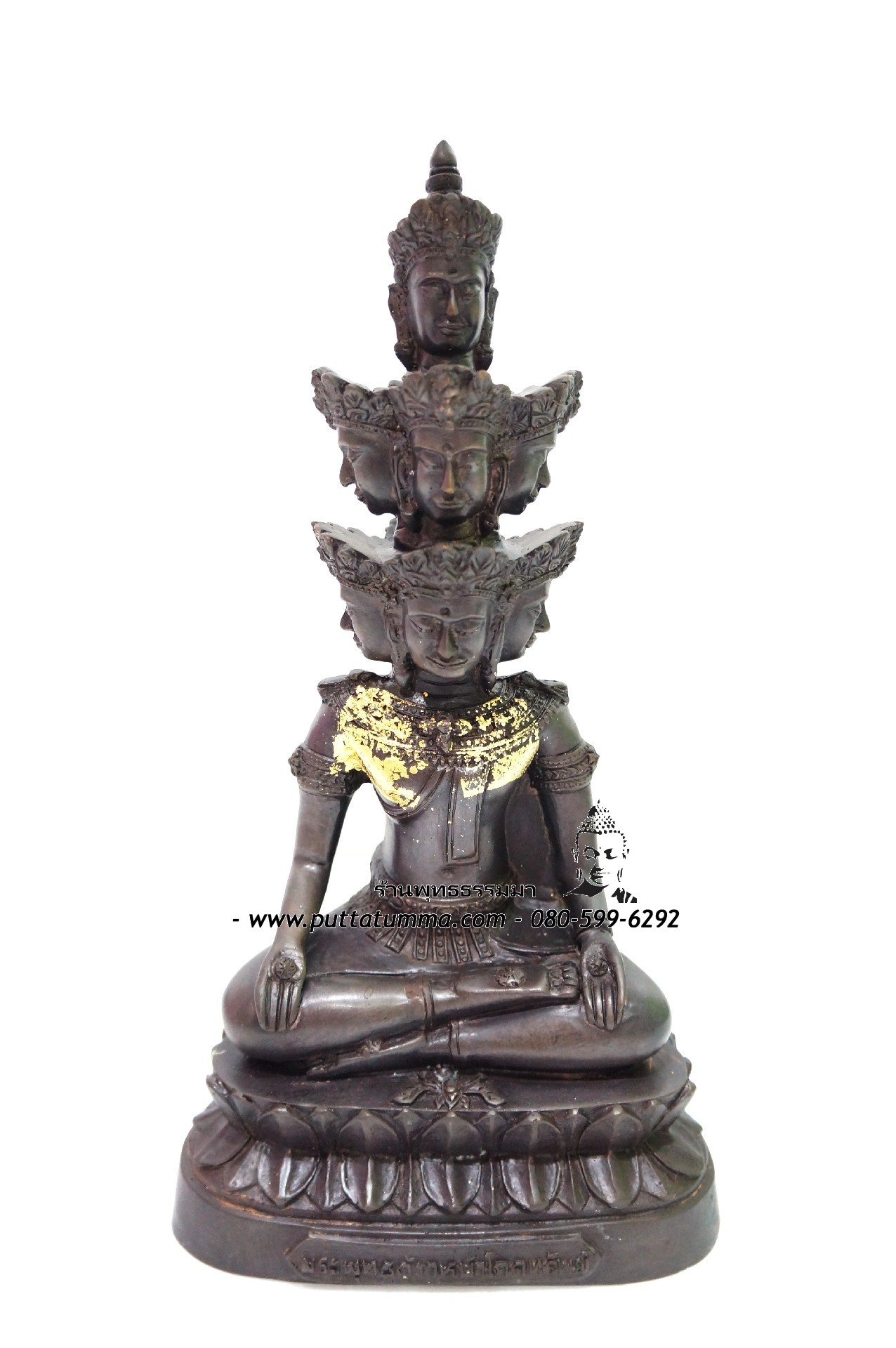 พระเศรษฐีนวโกฏิ เศียรชั้น เนื้อโลหะ 5 นิ้ว