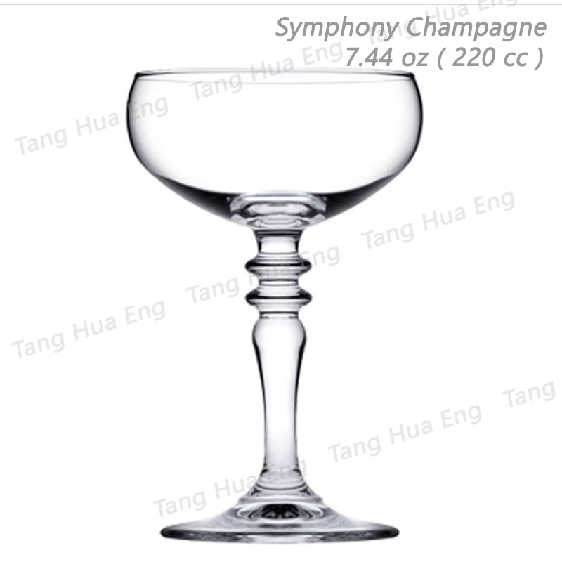 ( 6 ใบ ) แก้วแชมเปญ Pasabahce Symphony Champagne 220 CC. #440282-1106358