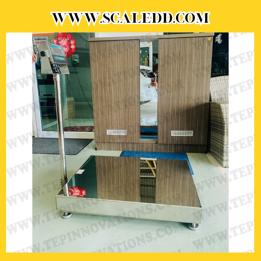 เครื่องชั้งน้ำหนักดิจิตอลกันน้ำตั้งพื้น พิกัดน้ำหนัก 500kg. ค่าความละเอียด50g. ขนาดแท่นชั่ง 60x80 cm. ยี่ห้อ JADEVER รุ่นJIK-4ECSB