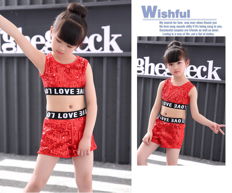 ชุดเต้น ชุดแดนซ์ ฮิปฮอป ปักเลื่อม ขาสั้น พร้อมแจ็คเก็ตฮูด