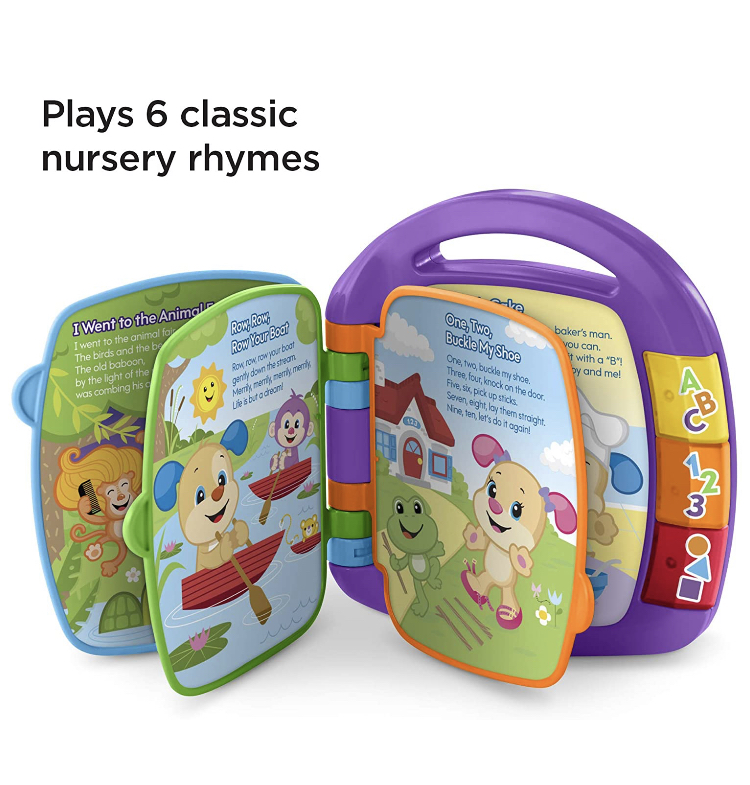 หนังสือ Fisher-Price Laugh & Learn Storybook Rhymes Book สีม่วง