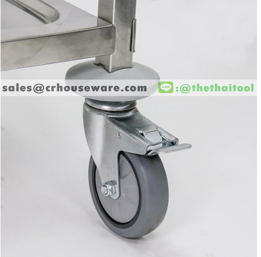 รถเข็นวางเครื่องดื่มสแตนเลส 002-JP-TR-530E