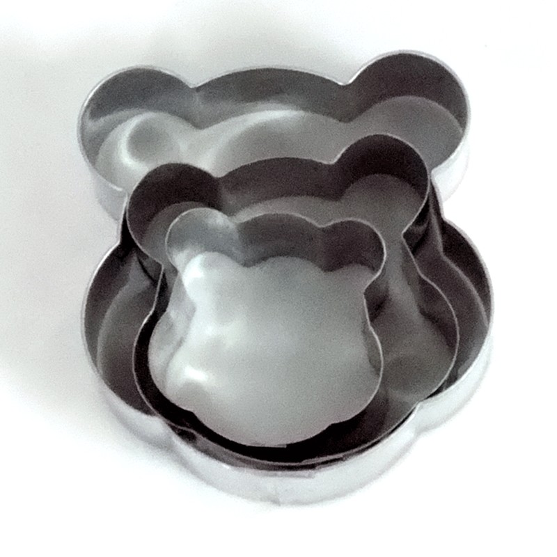 พิมพ์กดสเตนเลส หมี ชุด 1x3