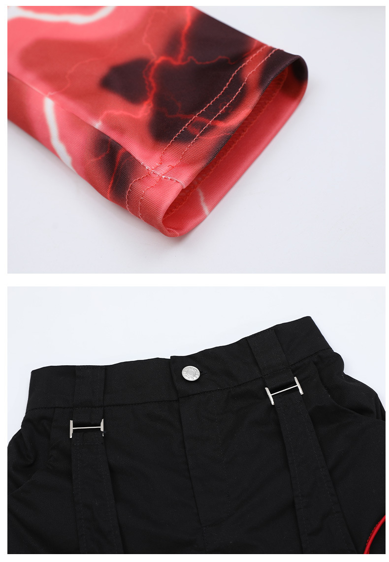 ชุดเต้น ชุดฮิปฮอป เสื้อแขนยาว + กางเกงขายาว สไตล์แบลคพิ้ง