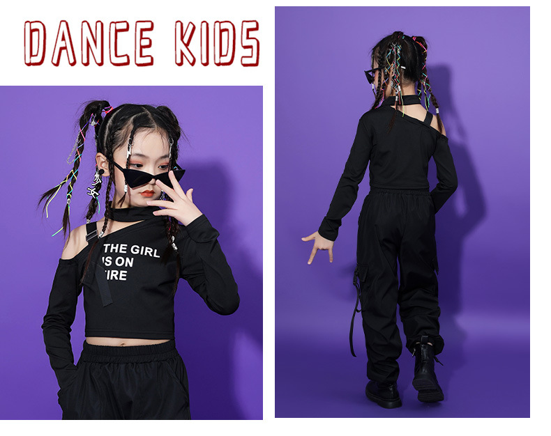 **พร้อมส่ง**ชุดเต้น ชุดแดนซ์ เสื้อแขนยาวคอไขว้+ กางเกงขายาว