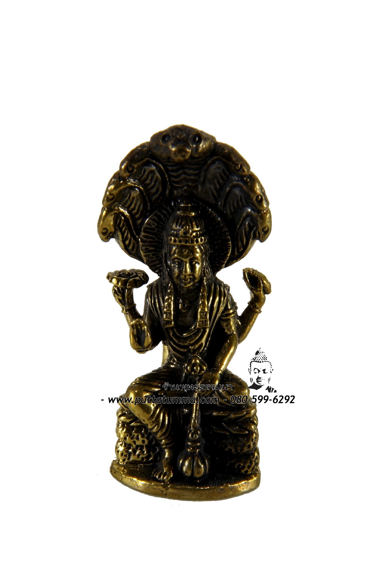 พระนารายณ์ เนื้อโลหะ ขนาดเล็ก 0.5 x 1 นิ้ว