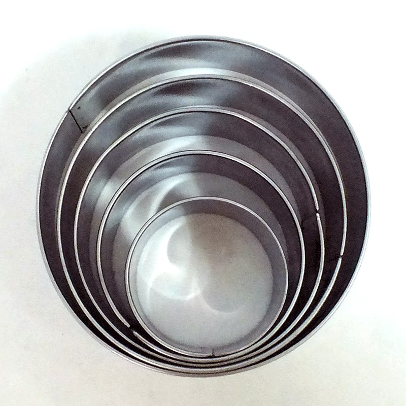 ที่กดคุ้กกี้สเตนเลส รูปกลม 1x5