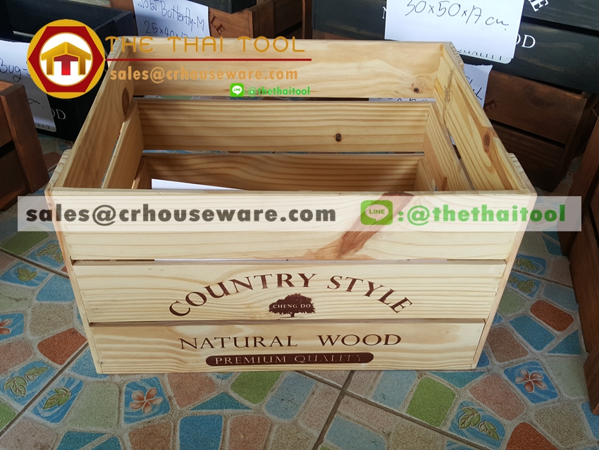 ลังไม้ รุ่น Aura รหัสสินค้า 005- AURA Wooden crate Aura Code : 005-AURA