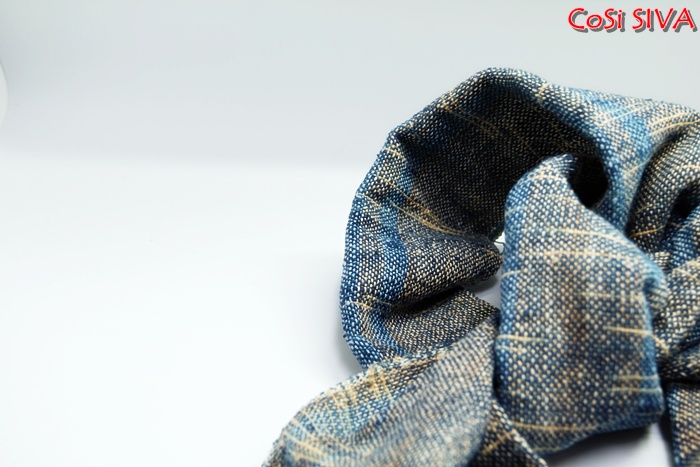 ผ้าพันคอผ้าฝ้ายย้อมคราม(Scarf - cotton dyeindigo