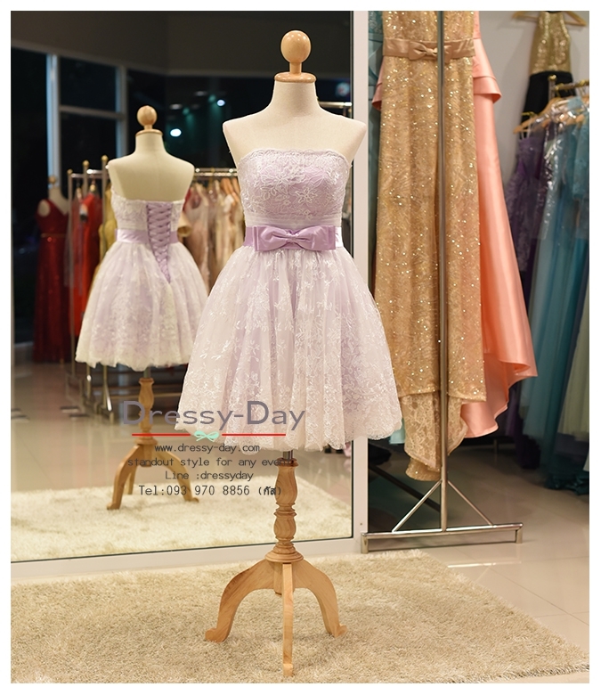 รหัส ชุดราตรี : SS001 ชุดแซก ชุดราตรีสั้น หรู สีฟ้า ม่วง สวย สง่า ดูดีแบบเจ้าหญิง ใส่ไปงานแต่งงาน งานกาล่าดินเนอร์ งานเลี้ยง งานพรอม งานรับกระบี่