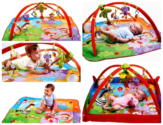 แผ่นรองนอน Tiny Love Gymini Move and Play Activity Gym, Animals
