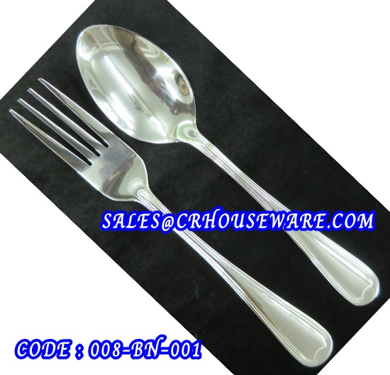 008-BN-001 ช้อน-ส้อมสแตนเลส ลายบริทนีย์