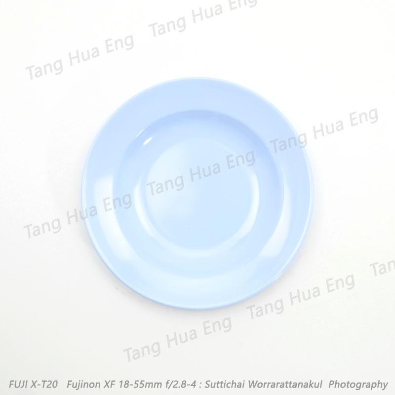 จานทรงลึก 8นิ้ว ตรายูนิก้า P907-8 สีครีมขาว/สีฟ้า